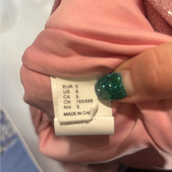 Women’s Elegant Pink Ruched Bodycon Dress Size Small Going Out Cocktail Dress - Picture 4 of 4